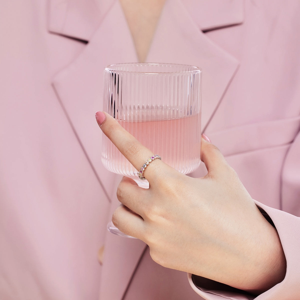 [ORA ]Exquisite Colorful Round Cut Party Ring