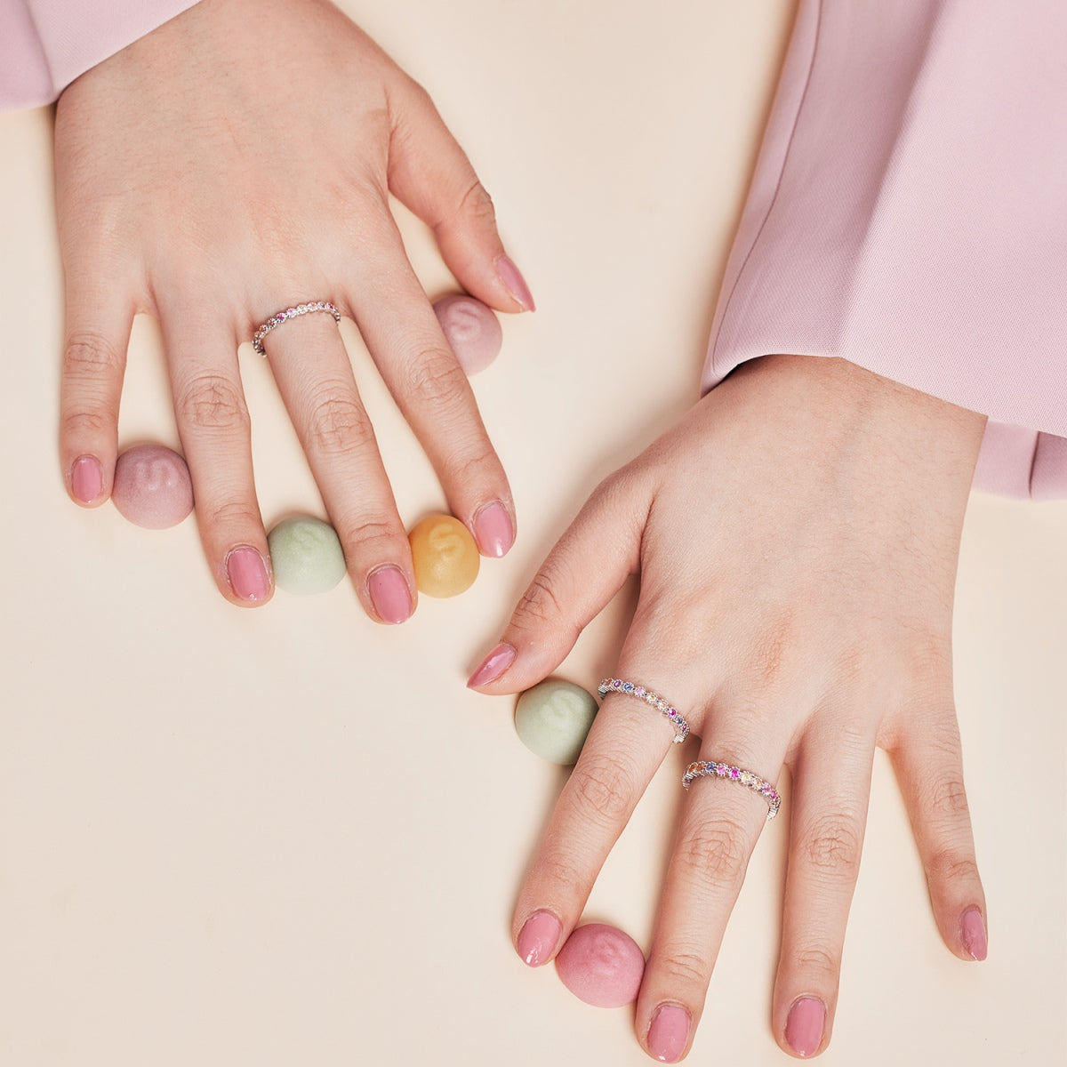 [ORA ]Exquisite Colorful Round Cut Party Ring