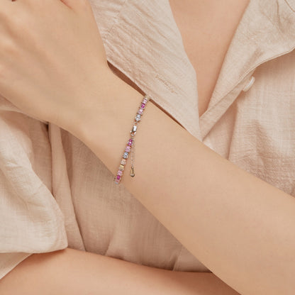 [ORA ]Delicate Colorful Emerald Cut Party Bracelet