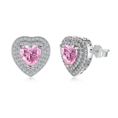[ORA ]Dazzling Heart Shape Lover Earrings
