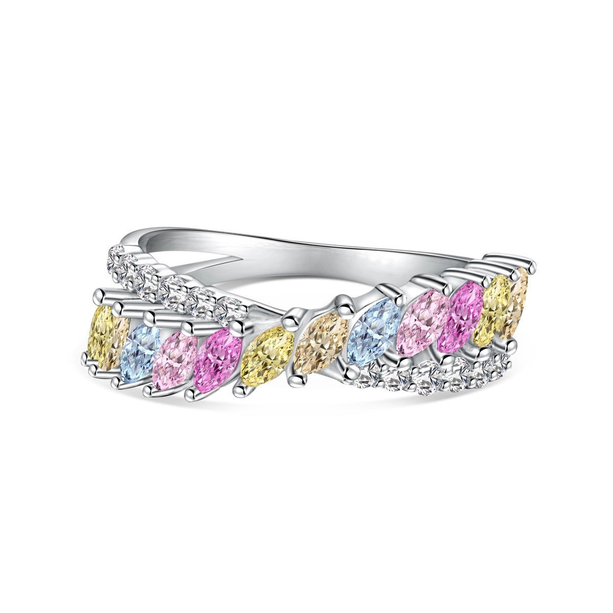 [ORA ]Unique Colorful Marquise Cut Daily Ring