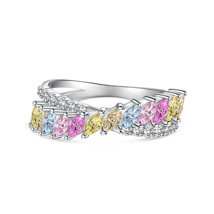 [ORA ]Unique Colorful Marquise Cut Daily Ring