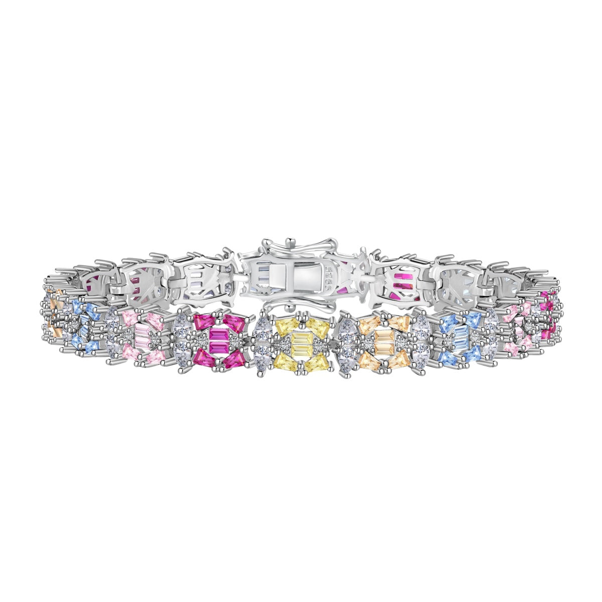 [ORA ]Delicate Colorful Multi Cut Party Bracelet