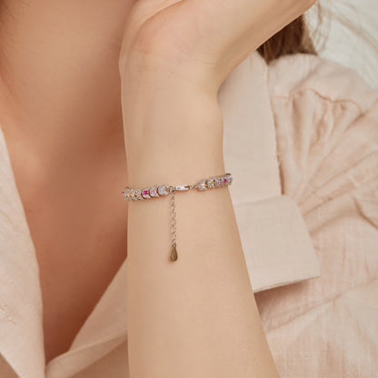 [ORA ]Delicate Colorful Multi Cut Daily Bracelet