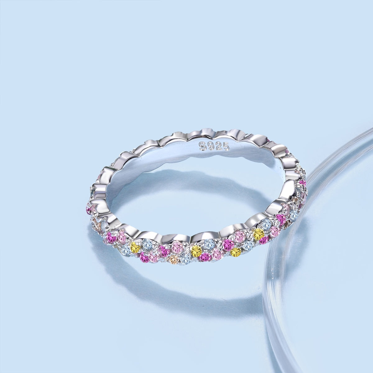[ORA ]Dainty Ebullient Round Cut Daily Ring
