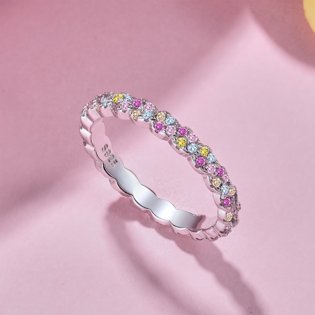 [ORA ]Dainty Ebullient Round Cut Daily Ring