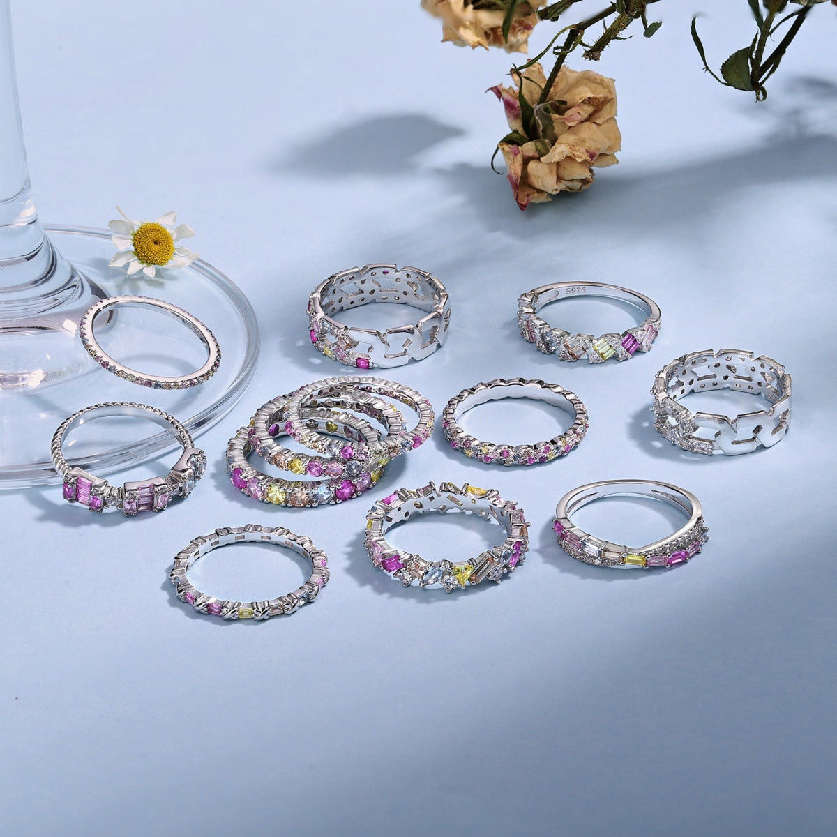 [ORA ]Dainty Ebullient Round Cut Daily Ring