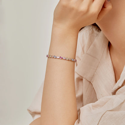 [ORA ]Ornate Colorful Flower Shape Party Bracelet