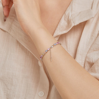 [ORA ]Ornate Colorful Flower Shape Party Bracelet