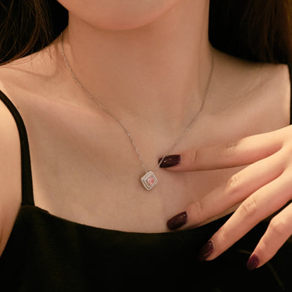 [ORA ]Sparkling Asscher Cut Necklace
