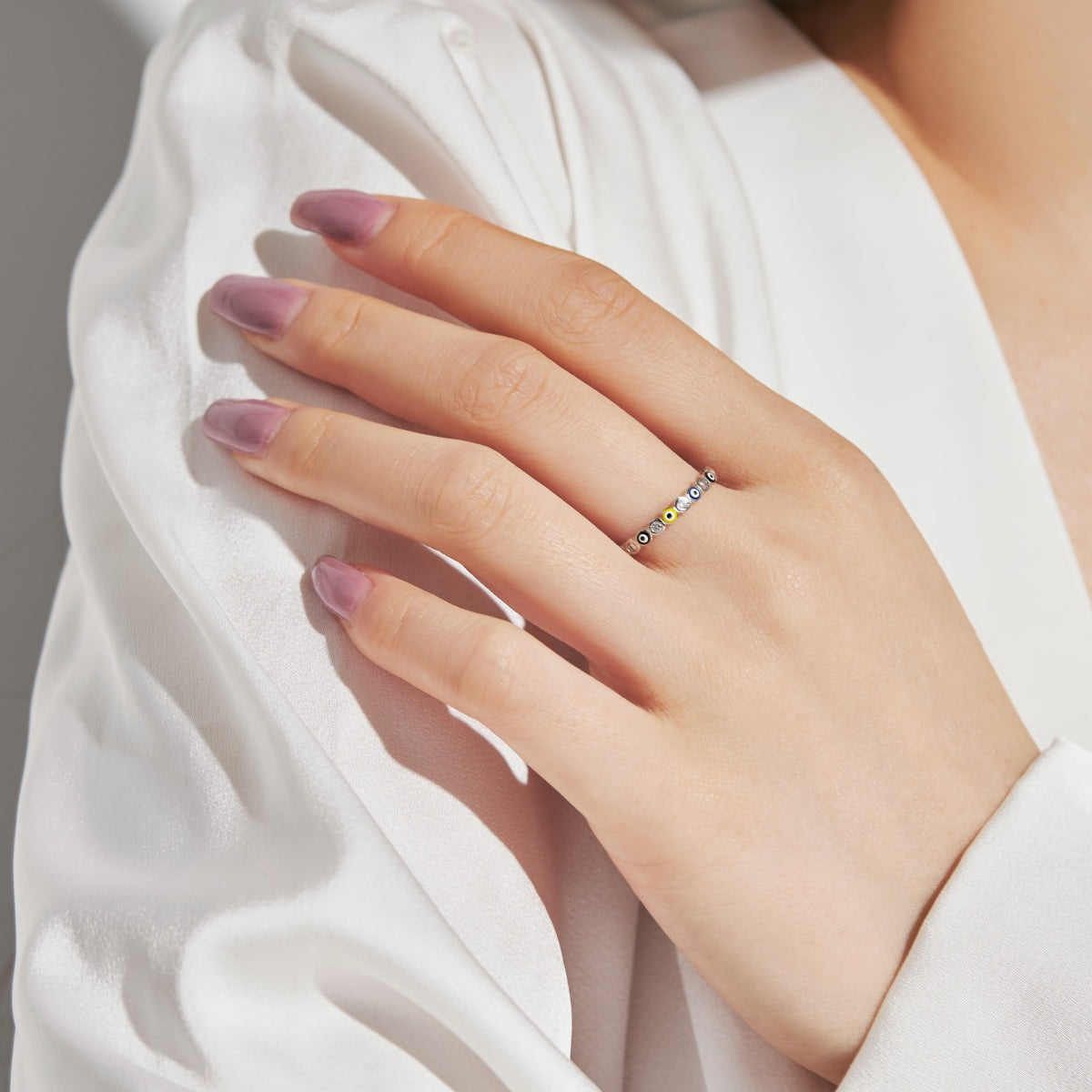 [ORA ]Sparkling Vibrant Round Shape Daily Ring