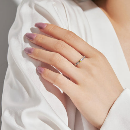 [ORA ]Sparkling Vibrant Round Shape Daily Ring