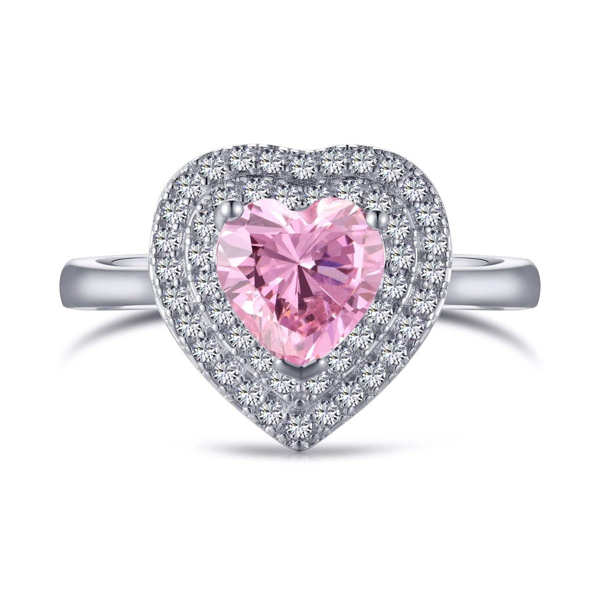 [ORA ]Delicate Ebullient Heart Shape Wedding Ring