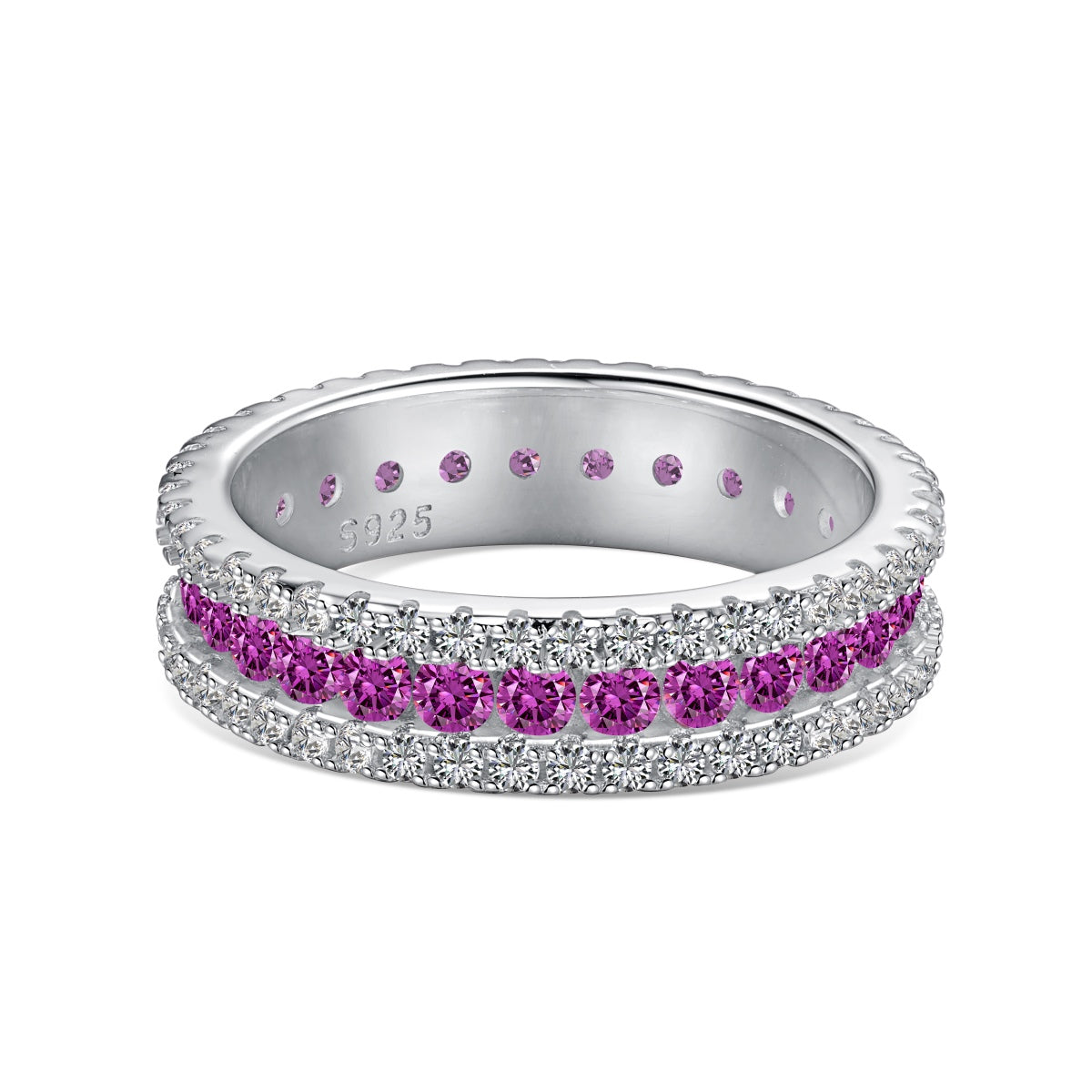 [ORA ]Delicate Colorful Round Cut Daily Ring