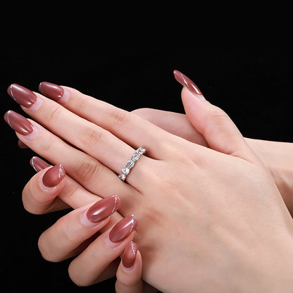 [ORA ]Eternity Round Cut Tennis Ring