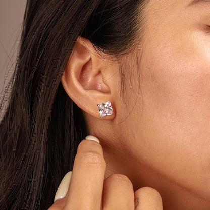 [ORA ]Ornate Square Shape Earrings
