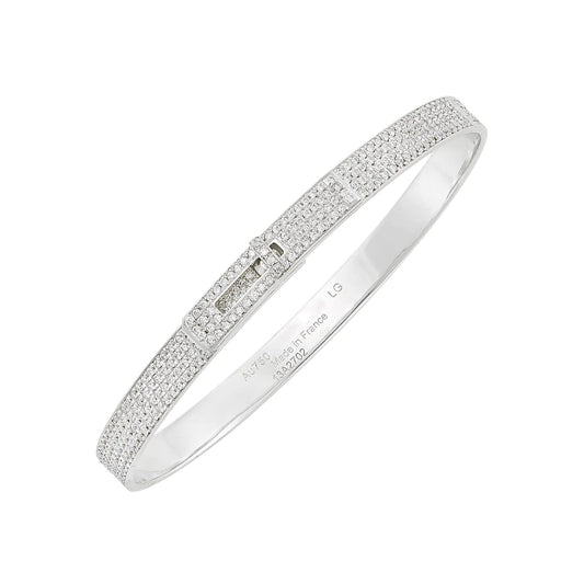 [ORA]HM KELLY BRACELET IN SILVER AND FULL PAVE DIAMOND