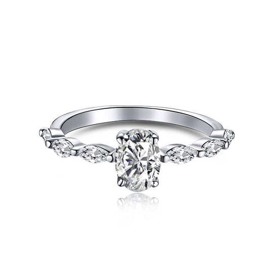 [ORA ]0.75 Carat Luxurious Vibrant Elongated Cushion Cut Daily Ring
