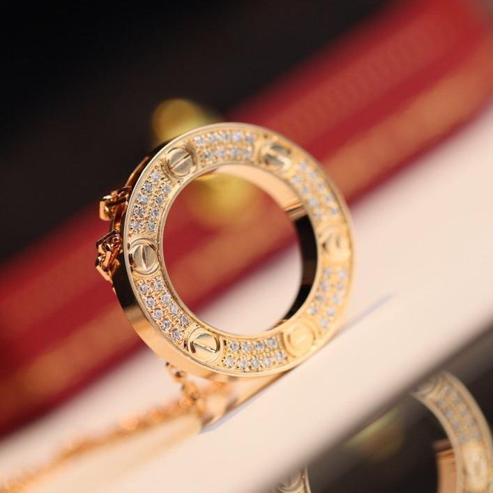 [ORA]LOVE NECKLACE ADJUSTABLE ROSE GOLD