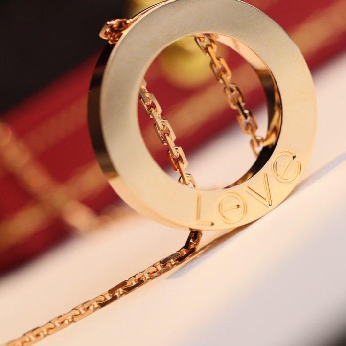 [ORA]LOVE NECKLACE ADJUSTABLE ROSE GOLD