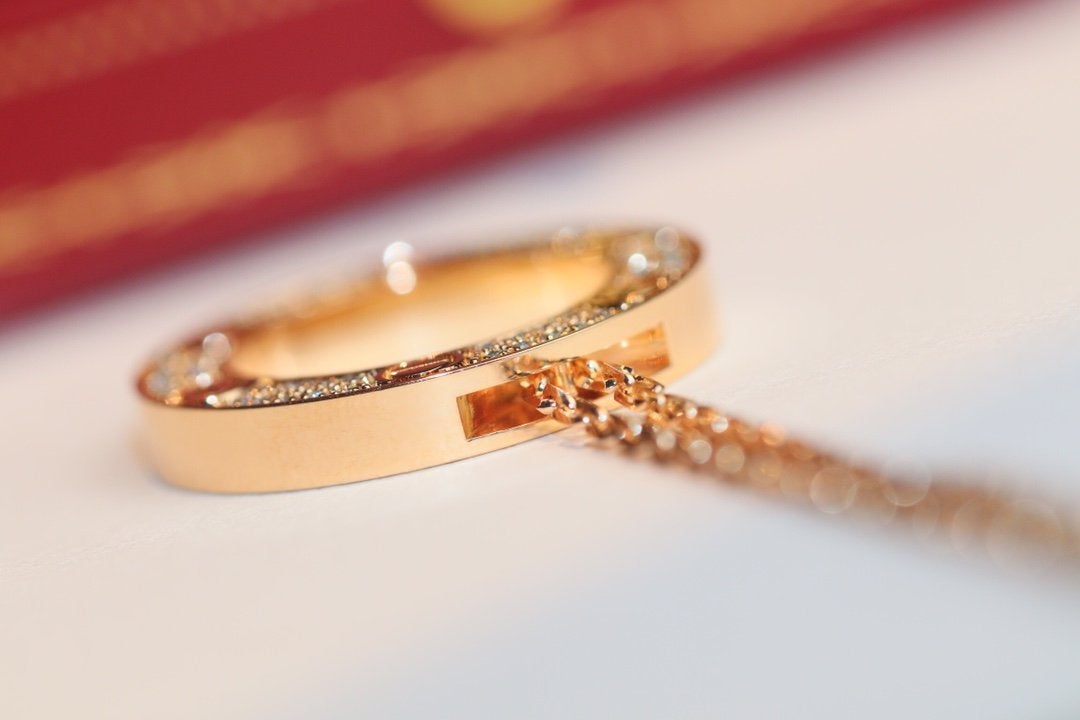 [ORA]LOVE NECKLACE ADJUSTABLE ROSE GOLD