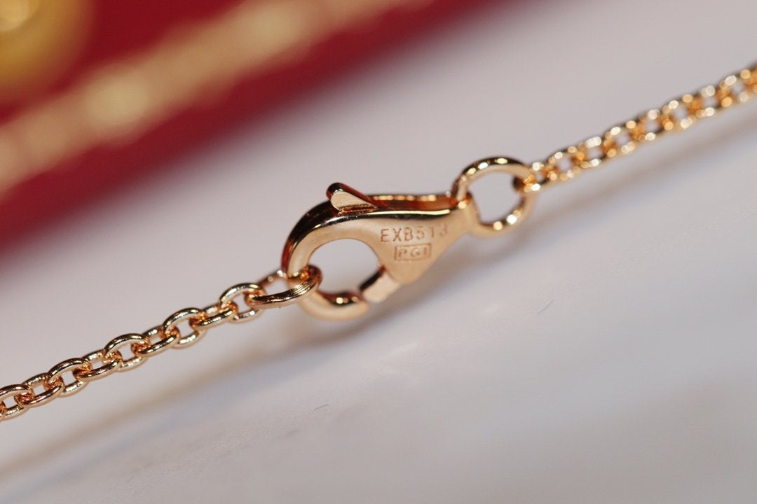 [ORA]LOVE NECKLACE PINK GOLD AND SILVER