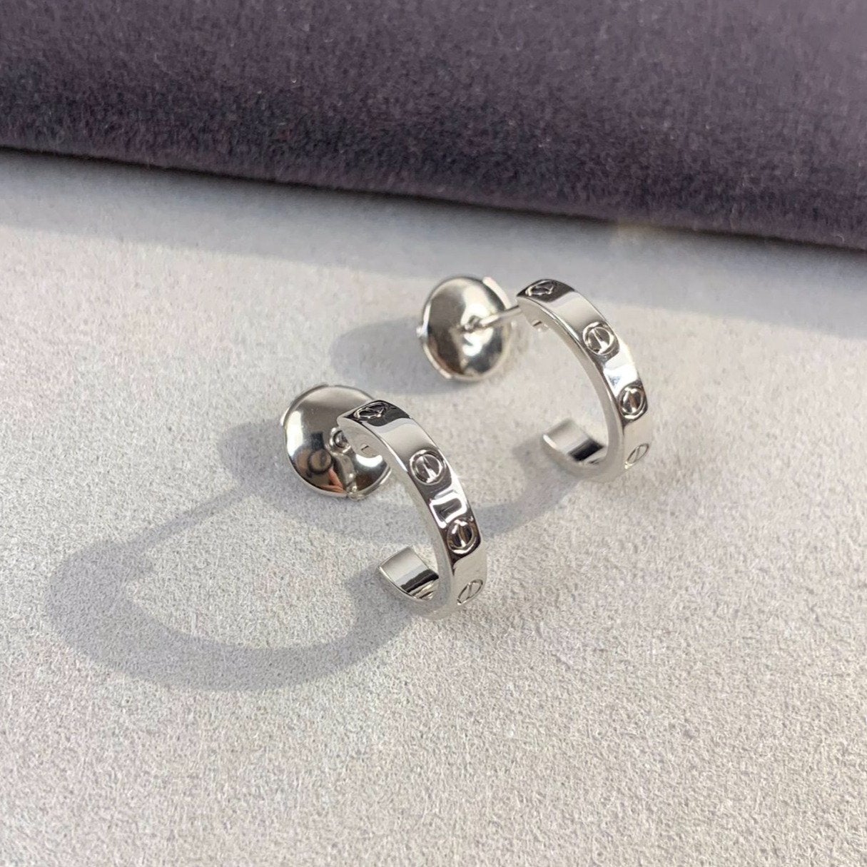 [ORA]LOVE EARRINGS 2.65MM SILVER