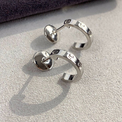 [ORA]LOVE EARRINGS 2.65MM SILVER