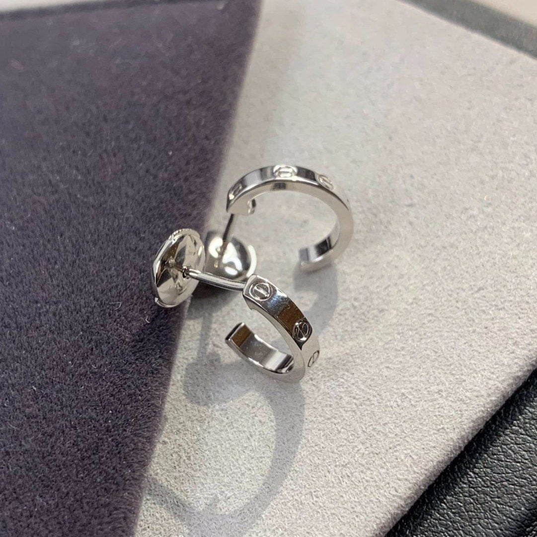 [ORA]LOVE EARRINGS 2.65MM SILVER