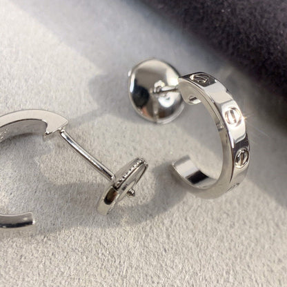 [ORA]LOVE EARRINGS 2.65MM SILVER