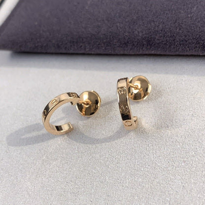 [ORA]LOVE EARRINGS 2.65MM PINK GOLD