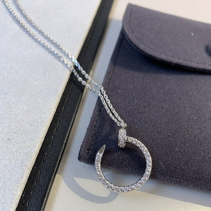 [ORA]JUSTE NECKLACE SILVER DIAMONDS