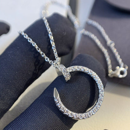 [ORA]JUSTE NECKLACE SILVER DIAMONDS