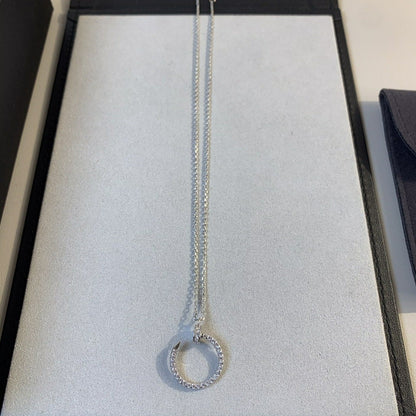 [ORA]JUSTE NECKLACE SILVER DIAMONDS