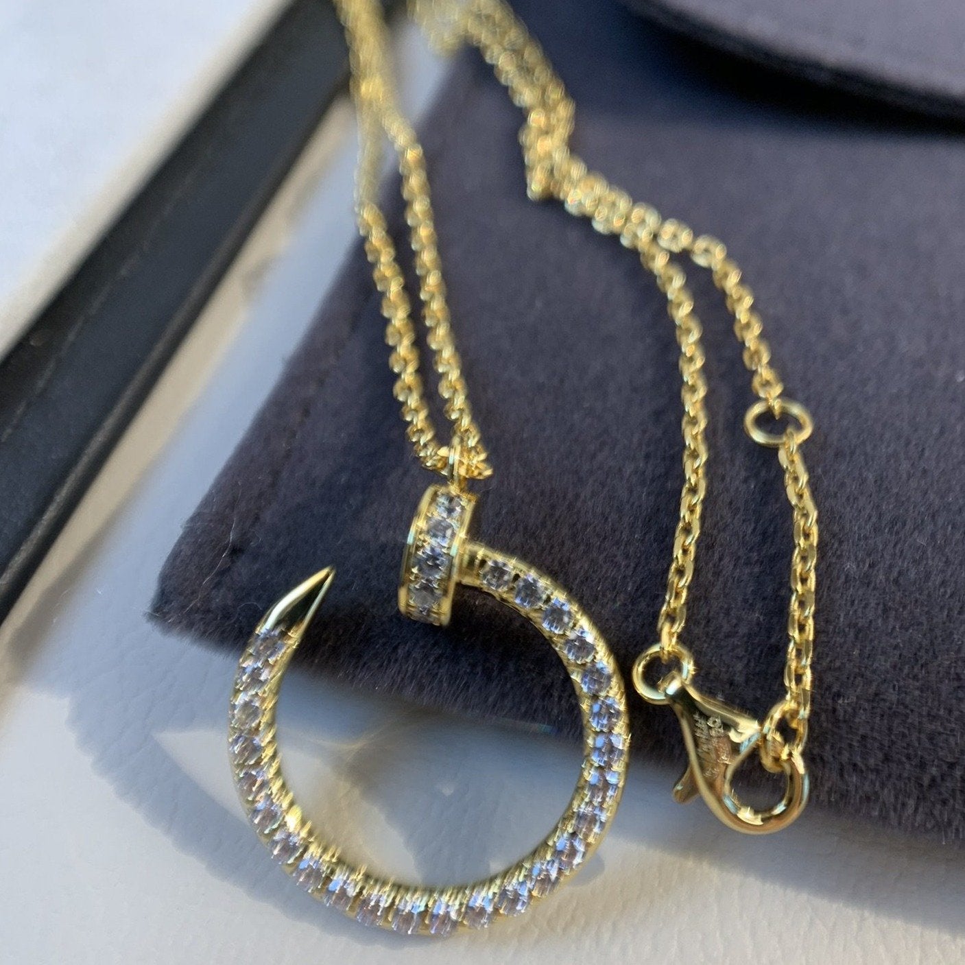 [ORA]JUSTE NECKLACE GOLD DIAMONDS