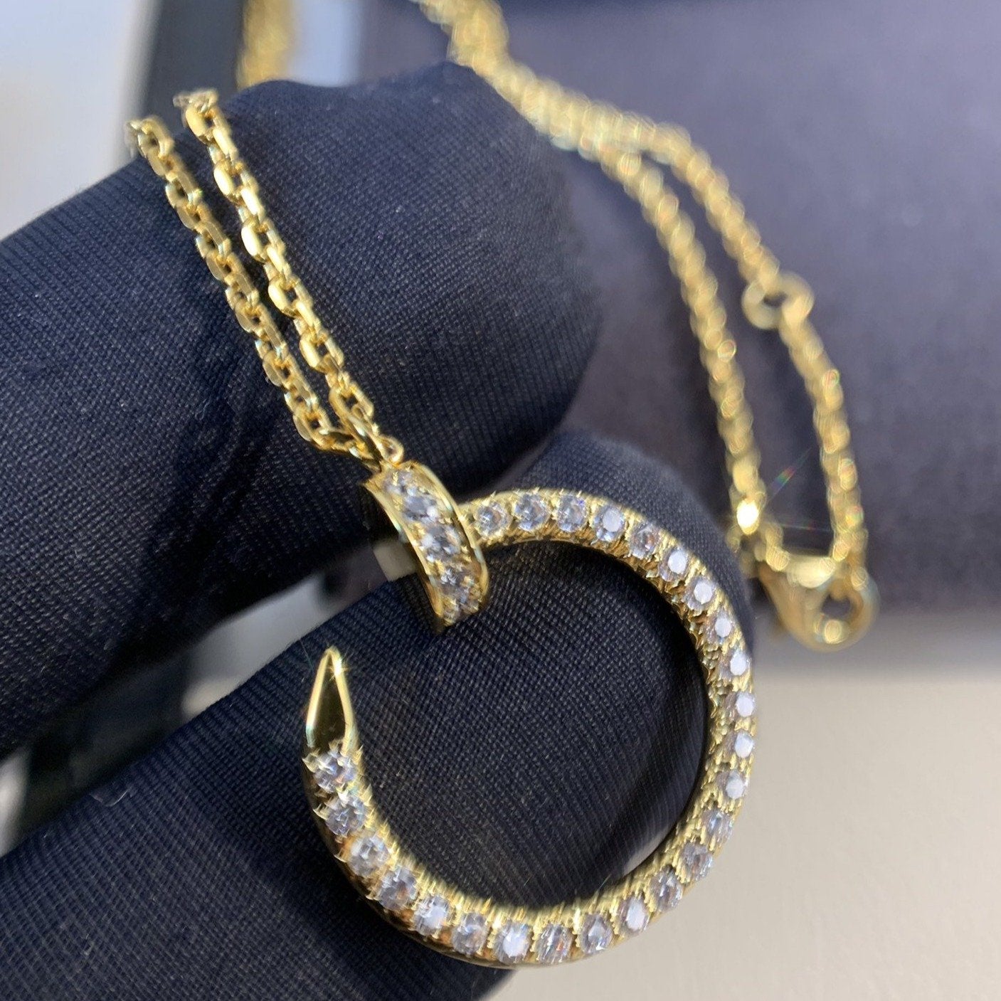 [ORA]JUSTE NECKLACE GOLD DIAMONDS