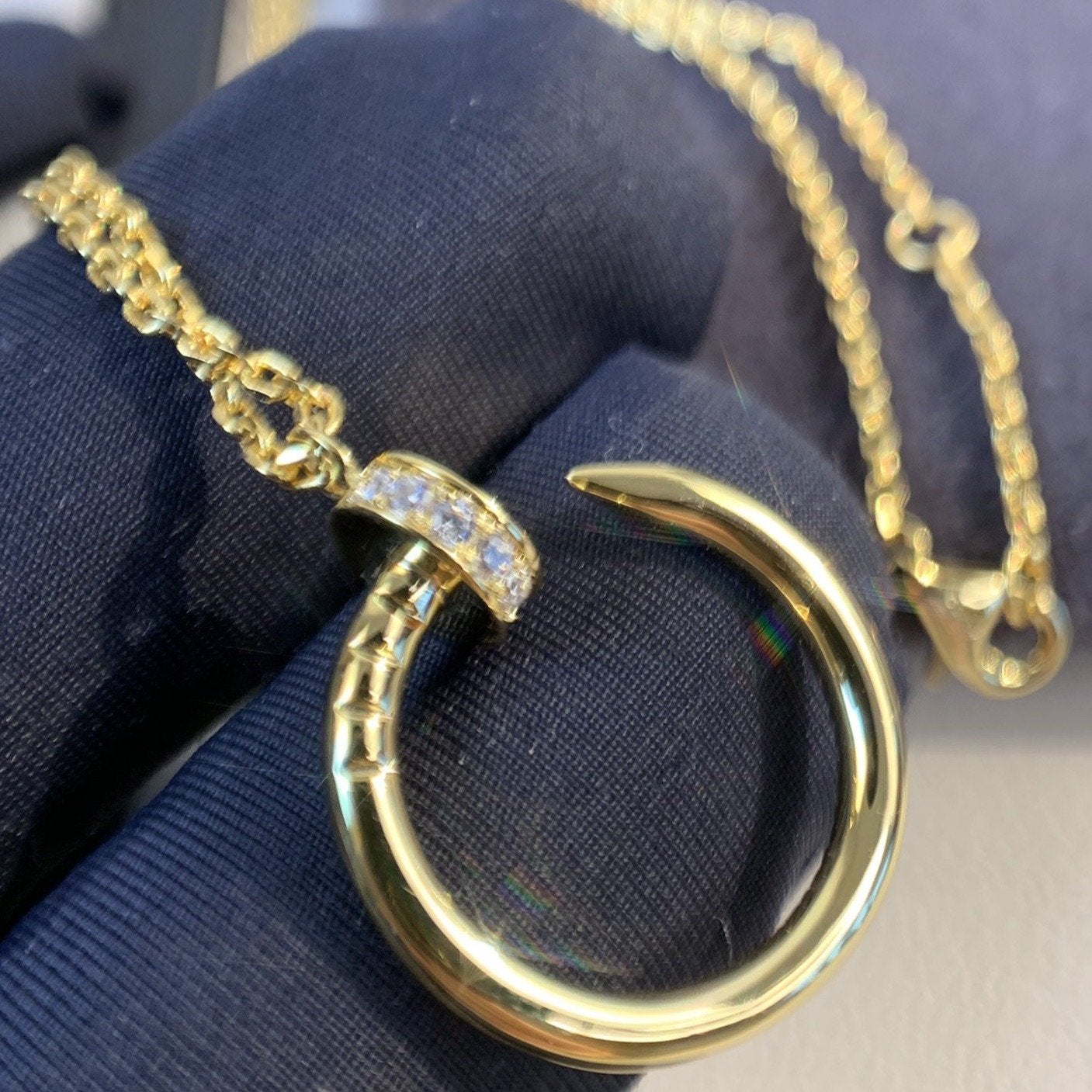 [ORA]JUSTE NECKLACE GOLD DIAMONDS