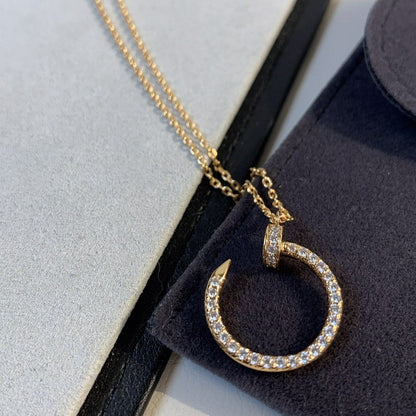 [ORA]JUSTE NECKLACE PINK GOLD DIAMONDS