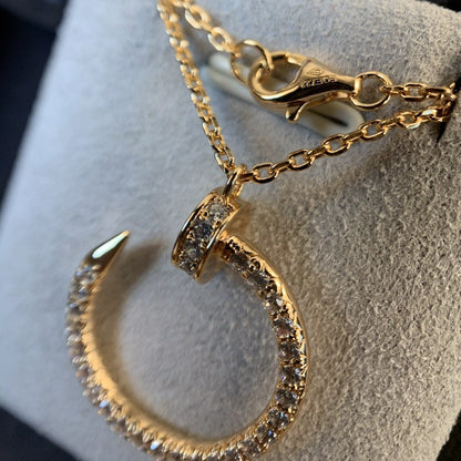 [ORA]JUSTE NECKLACE PINK GOLD DIAMONDS