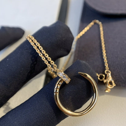 [ORA]JUSTE NECKLACE PINK GOLD DIAMONDS