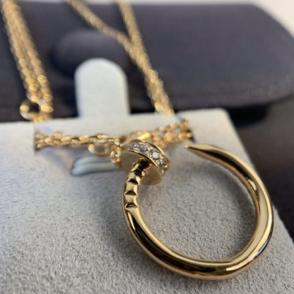 [ORA]JUSTE NECKLACE PINK GOLD DIAMONDS