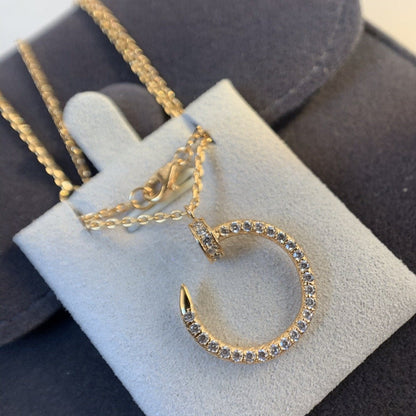 [ORA]JUSTE NECKLACE PINK GOLD DIAMONDS