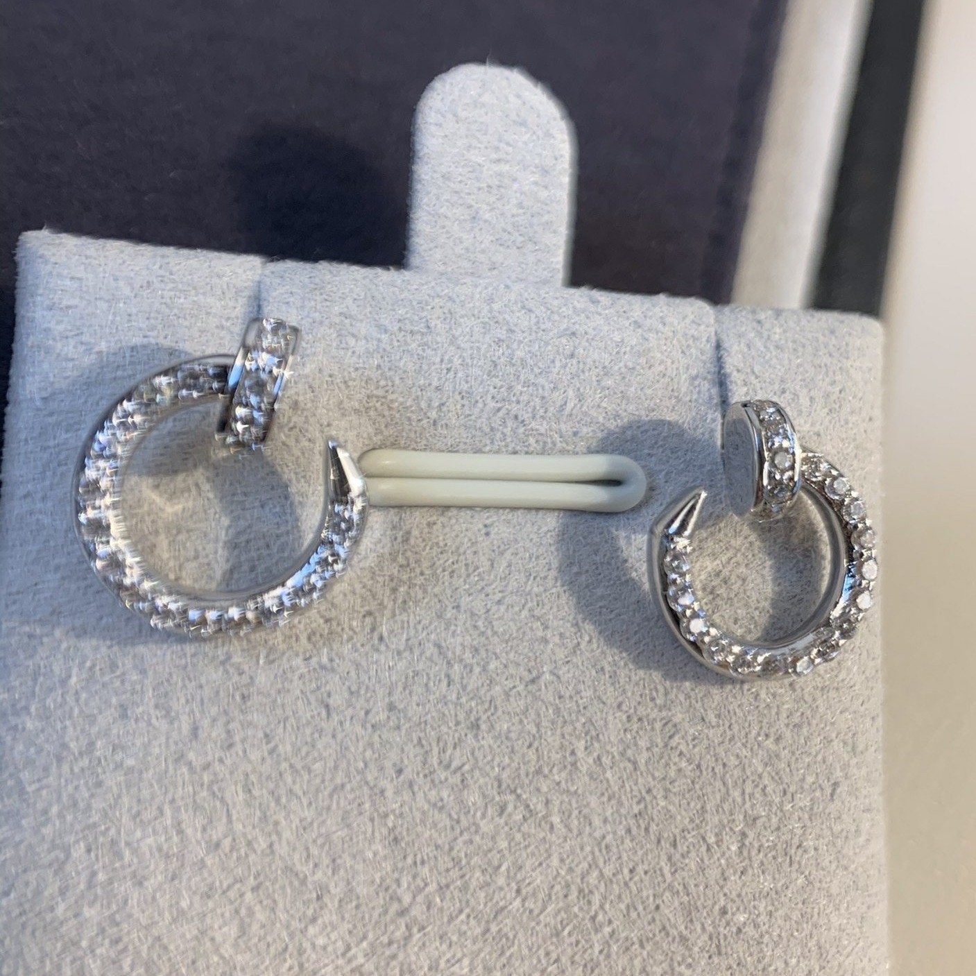 [ORA]JUSTE EARRINGS SILVER DIAMONDS
