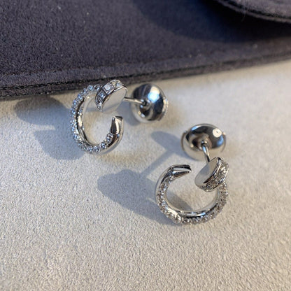 [ORA]JUSTE EARRINGS SILVER DIAMONDS
