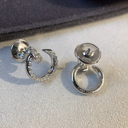 [ORA]JUSTE EARRINGS SILVER DIAMONDS