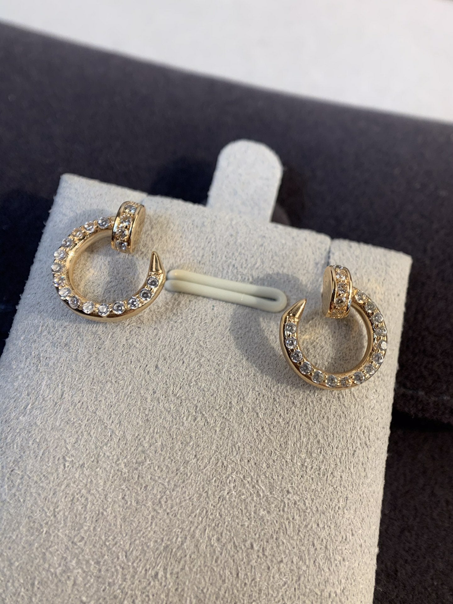 [ORA]JUSTE EARRINGS GOLD DIAMONDS