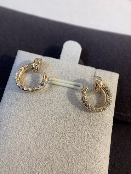 [ORA]JUSTE EARRINGS GOLD DIAMONDS