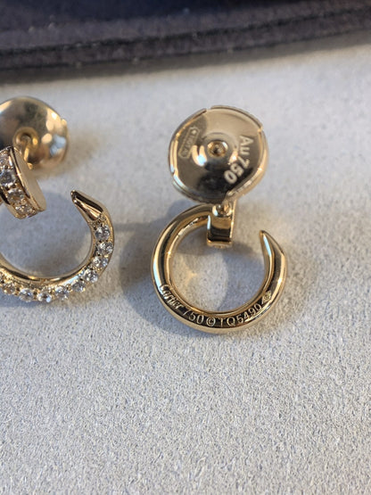 [ORA]JUSTE EARRINGS GOLD DIAMONDS