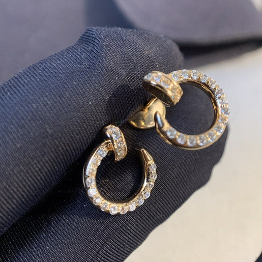 [ORA]JUSTE EARRINGS GOLD DIAMONDS