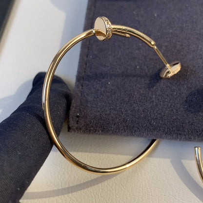 [ORA]JUSTE EARRINGS GOLD DIAMONDS 1.8MM